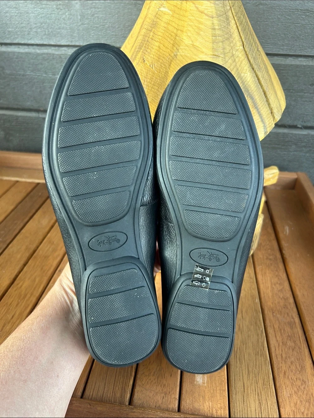 Coach Odette Women's Black Leather Penny Loafers NWOT